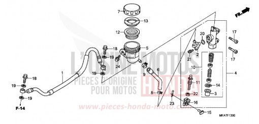 REAR BRAKE MASTER CYLINDER (CBF1000) CBF10006 de 2006